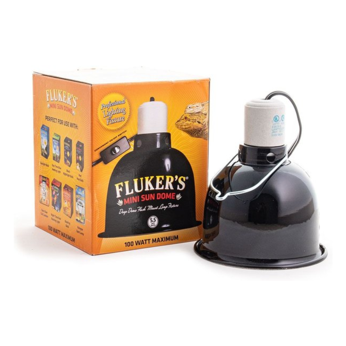 Fluker's Mini Sun Dome Deep Dome Fixture
