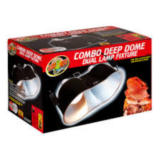 ZooMed Combo Deep Dome Dual Lamp Fixture