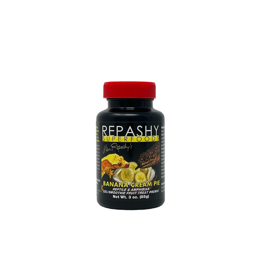 Repashy Superfoods Banana Cream Pie Reptile & Amphibian Gel/Smoothie Fruit Treat Mix 3oz