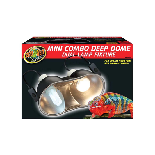 ZooMed Mini Combo Deep Dome Dual Lamp Fixture